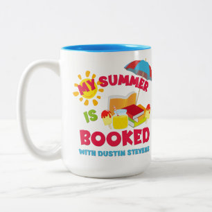 Taza Bicolor Mi verano está lleno con Dustin Stevens