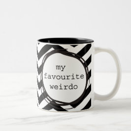 Taza Bicolor Mi weirdo preferido