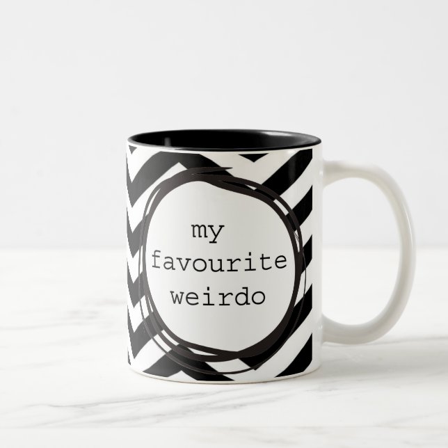 Taza Bicolor Mi weirdo preferido (Derecha)