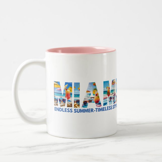 Taza Bicolor Miami Endless Summer Timeless Style  (Izquierda)