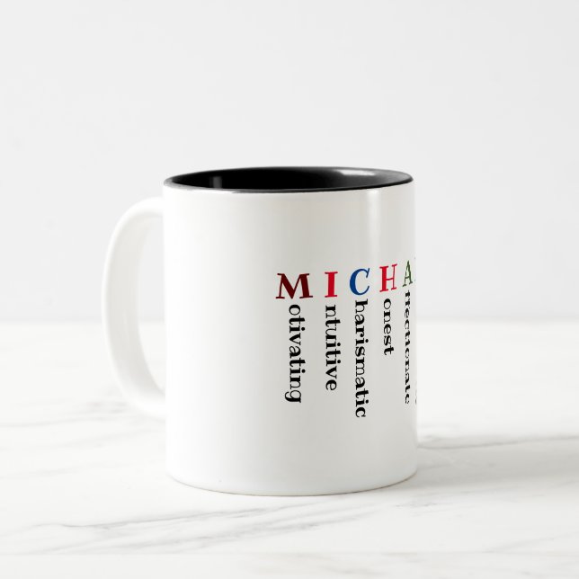 Taza Bicolor Michael Mug (Anverso izquierdo)