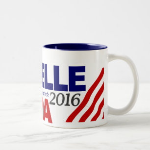 Taza Bicolor Michelle Obama para el presidente 2016