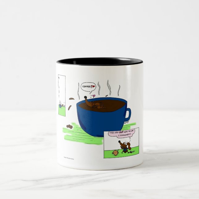 Taza Bicolor Midge "Coffee Comic" Coffee Mug (Centro)