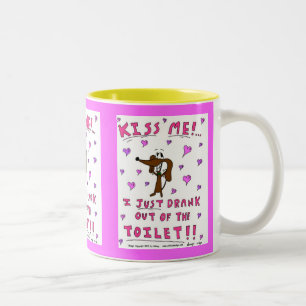 Taza Bicolor Midge 'KISS ME' Mug