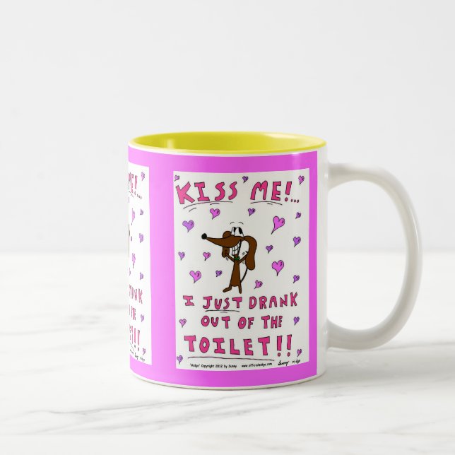 Taza Bicolor Midge 'KISS ME' Mug (Derecha)