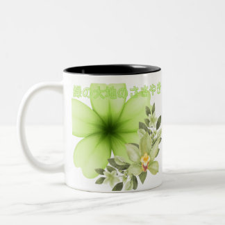 Taza Bicolor Midori no daichi no sasayaki black & white