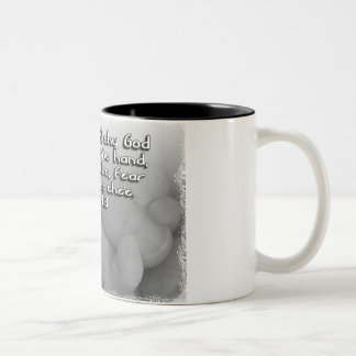 Taza Bicolor MIEDO del 41:13 de Isaías NO - AYUDARÉ a THEE