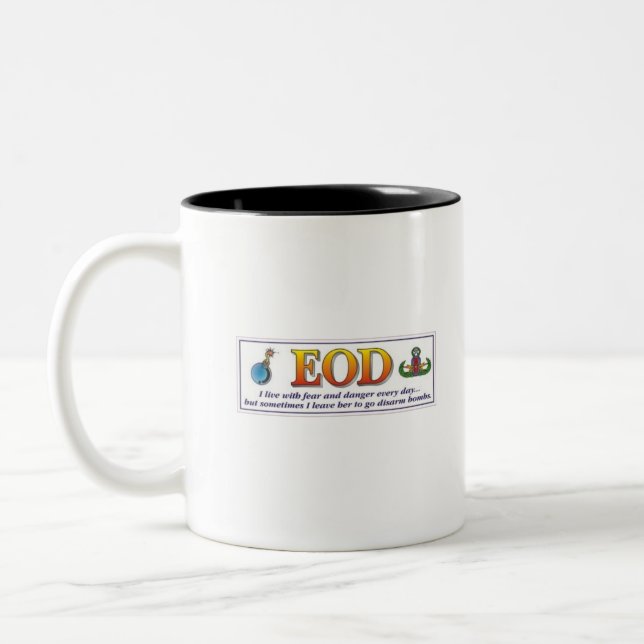Taza Bicolor Miedo del EOD (Izquierda)