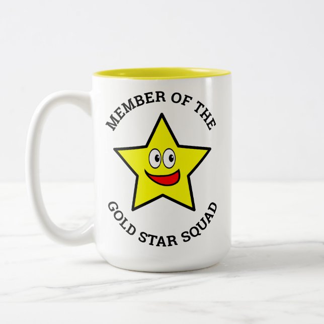 Taza Bicolor Miembro del equipo de escuadrón Gold Star (Izquierda)