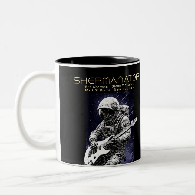 Taza Bicolor Miembros de la banda SHERMANATOR (Izquierda)