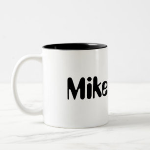 Taza Bicolor Mike Personalized Mug