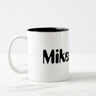 Taza Bicolor Mike Personalized Mug