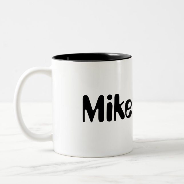 Taza Bicolor Mike Personalized Mug (Izquierda)