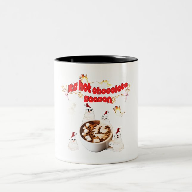 Taza Bicolor Mikitiez blackfriday snowman hotchocolate red (Centro)