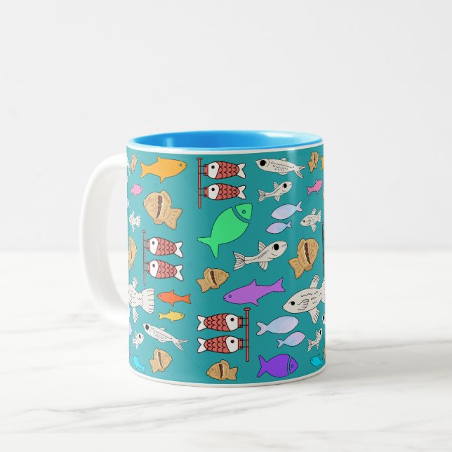 Taza Bicolor Mikitiez venus mermaid verano (Anverso izquierdo)