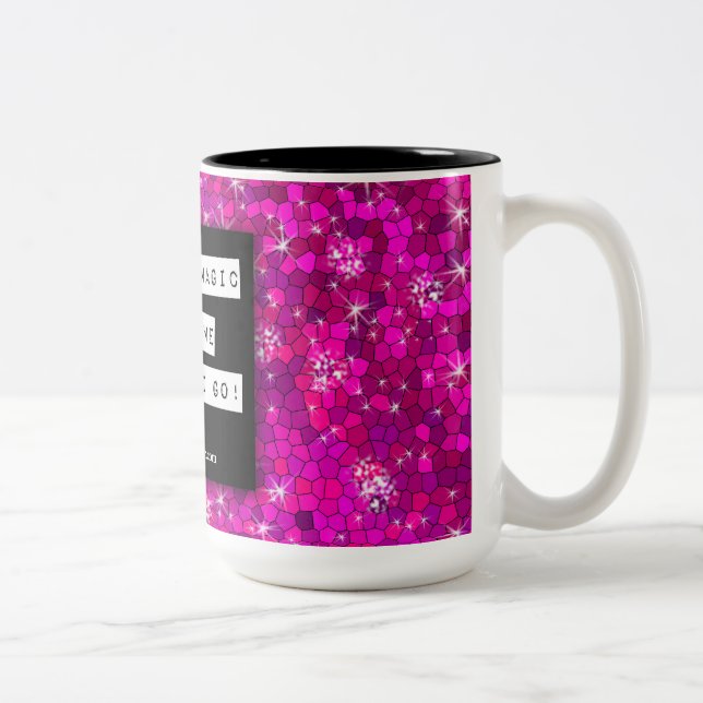 Taza Bicolor Milagros de Afirmación Positiva Mágica Inspiradora (Derecha)