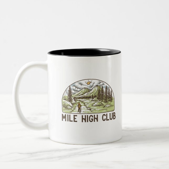 Taza Bicolor Mile High Club (Izquierda)