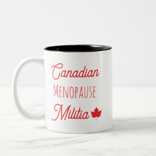 Taza Bicolor Milicia menopáusica canadiense