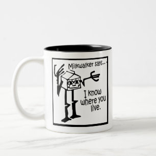 Taza Bicolor Milkwalker dice...... Meme