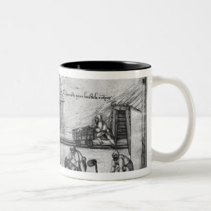 Taza Bicolor Mina de plata de las Croix-aux.-Minas del La