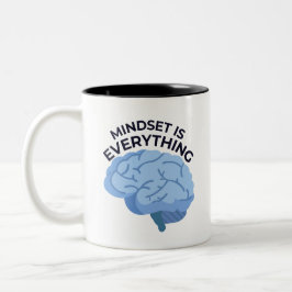 Taza Bicolor Mindset Is Everything – Motivational Quote