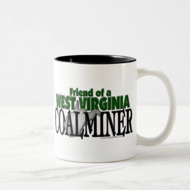 Taza Bicolor Minero de carbón de Virginia Occidental (Derecha)