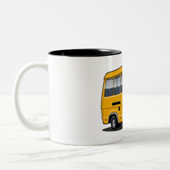 Taza Bicolor mini bus personalizado (Izquierda)