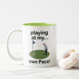 Taza Bicolor Minigolf Golf en Miniatura Jugando a Mi Propio Rit