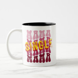 Taza Bicolor Minimalista de onda de una sola mamá