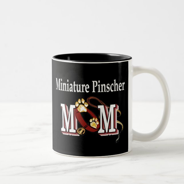 Taza Bicolor Ministra Pinscher Mom Mug (Derecha)