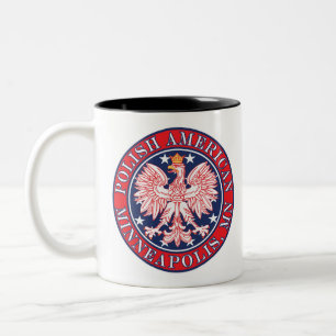Taza Bicolor Minneapolis Minnesota Águila Polaca