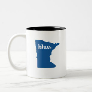 TAZA BICOLOR MINNESOTA ESTADO AZUL