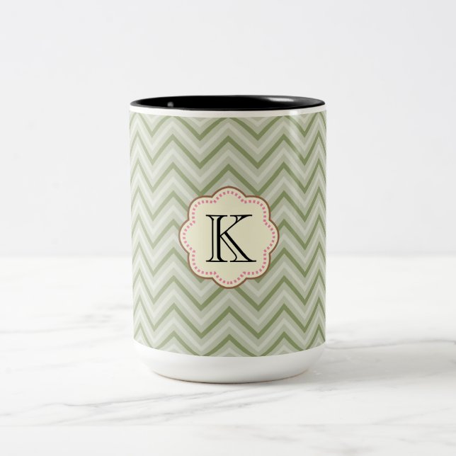 Taza Bicolor Mint Chevron (Centro)