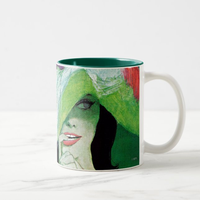 Taza Bicolor Mirando hacia otro lado (Derecha)
