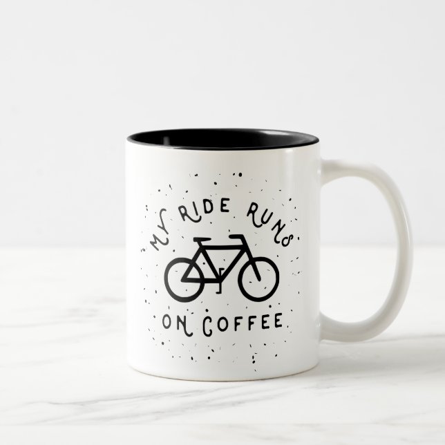 Taza Bicolor Mis funcionamientos del paseo en el café - (Derecha)