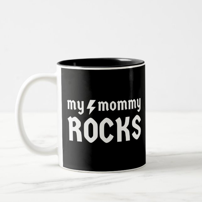 Taza Bicolor Mis rocas mami (Izquierda)