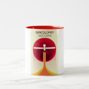 Taza Bicolor Misión BepiColombo a mercurio