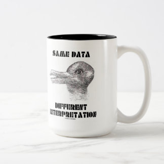 Taza Bicolor Misma Información Diferente Interpretación (Pato C
