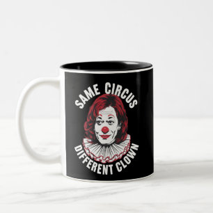 Taza Bicolor Mismo Circo Payaso Diferente Anti Kamala 2024