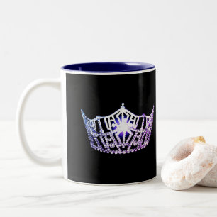 Taza Bicolor Miss América estilo Lilac Crown Mug