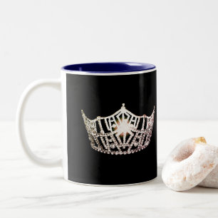 Taza Bicolor Miss América estilo Silver Crown Mug