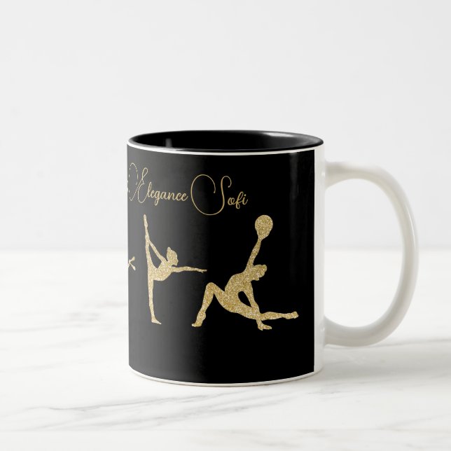 Taza Bicolor Miss Elegancia Gimnastic Gold (Derecha)