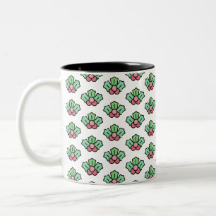Taza Bicolor mistletoe