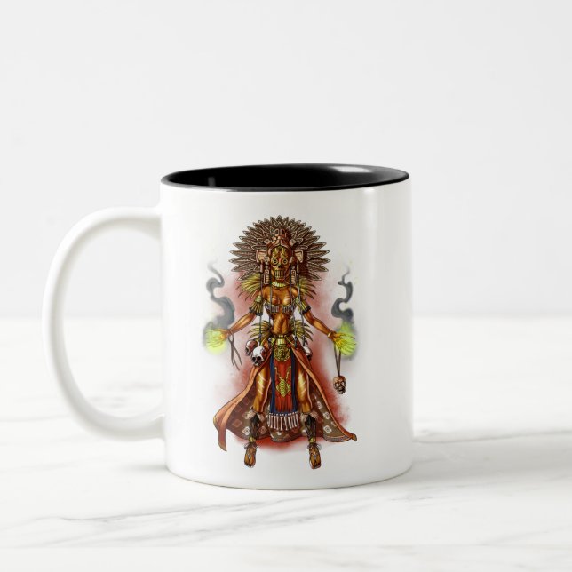 Taza Bicolor Mitología azteca Dios Managua (Izquierda)