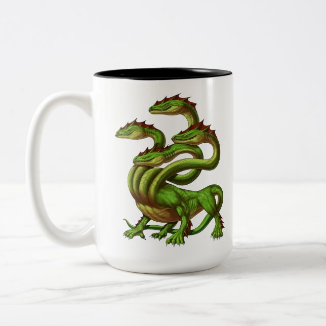 Taza Bicolor Mitología griega Hydra (Izquierda)