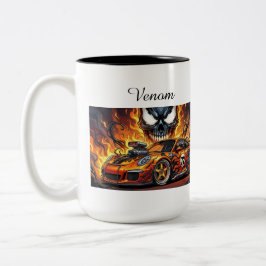 Taza Bicolor Mixtuure between venom an porsche gt3