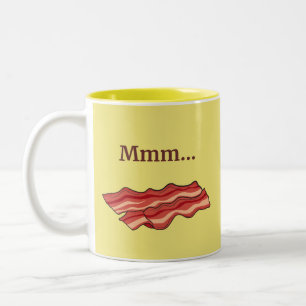 Taza Bicolor Mmm...Bacon Funny