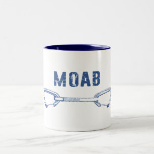 Taza Bicolor Moab Utah Climbing Quickdraw