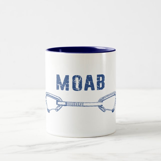 Taza Bicolor Moab Utah Climbing Quickdraw (Centro)