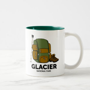 Taza Bicolor Mochila del Parque Nacional Glaciar
